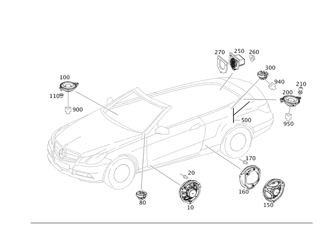 910002004124 - Electrical System: Rivet for Mercedes-Benz Image image