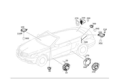 Loudspeaker for 2017 Mercedes-Benz E550 #0