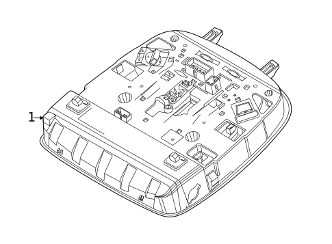 Overhead Console for 2025 Hyundai Palisade #0