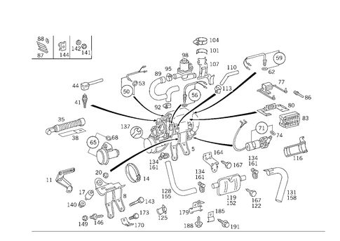 Auxiliary Heater for 1993 Mercedes-Benz 300CE #0