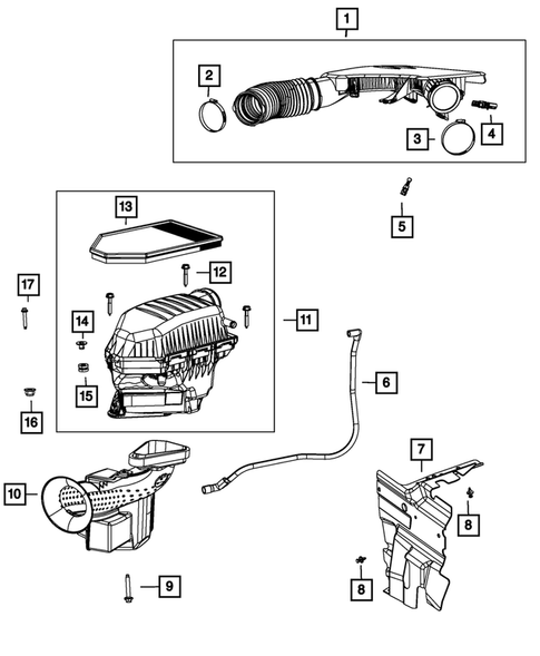 Air Cleaner for 2013 Dodge Charger #0