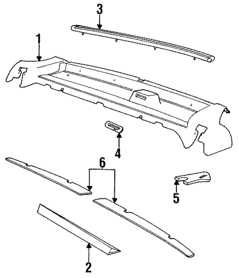 Interior Trim - Rear Body for 1995 Volvo 850 #0