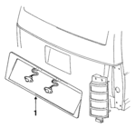 4676902 - Electrical: License Lamp for Chrysler: Town &amp; Country | Dodge: Caravan, Grand Caravan Image
