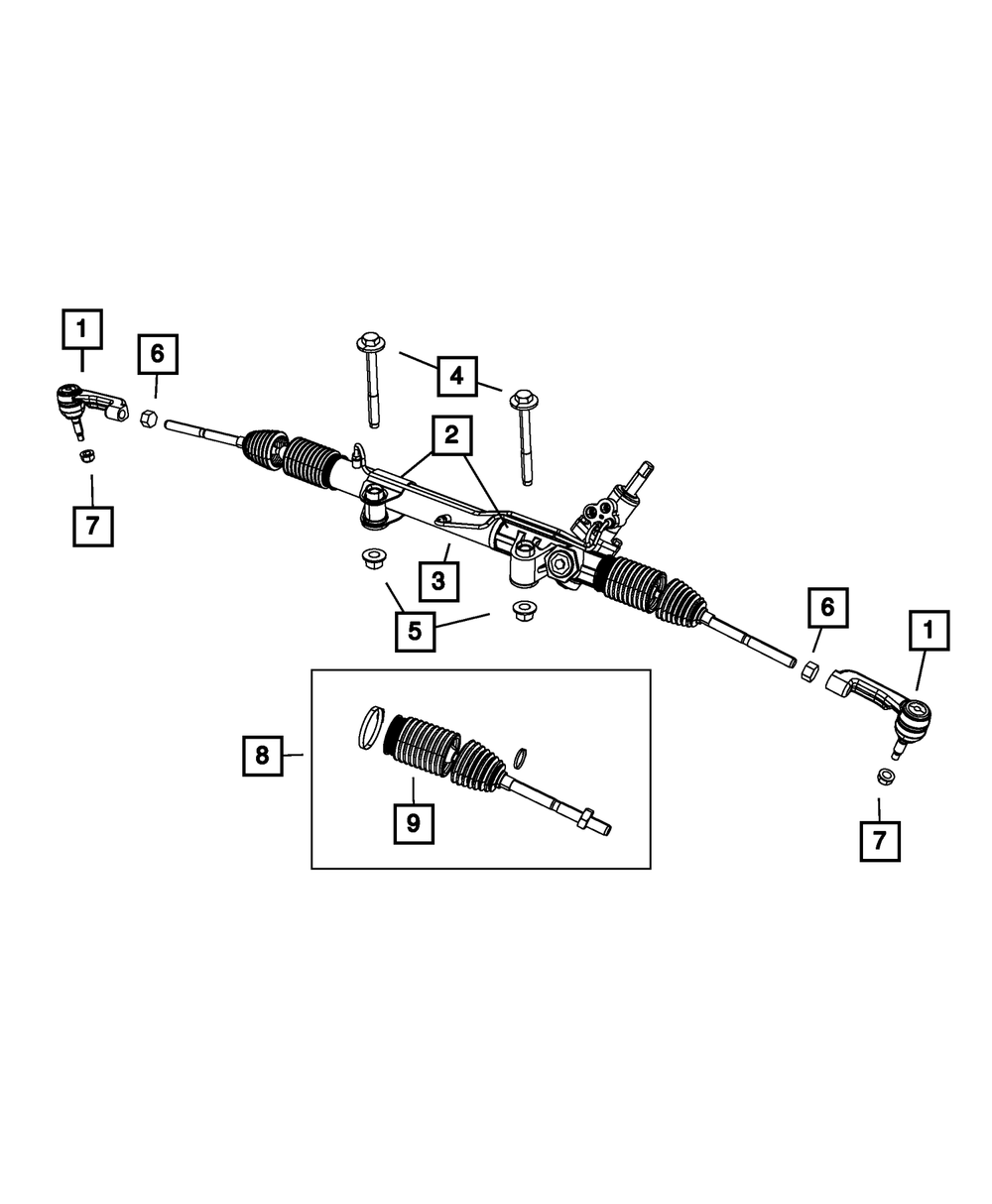Rack And Pinion Gear, Remanufactured - Mopar (R2109984AH)