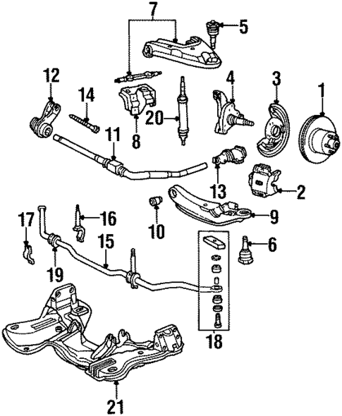 Front Brakes for 1987 Chrysler Fifth Avenue #0
