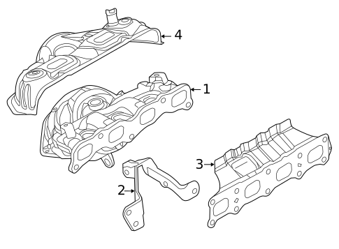 Exhaust Manifold for 2021 Mitsubishi Outlander PHEV #0