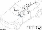 72129311684 - Restraint System and Accessories: Knee Airbag, Right for BMW Image