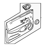 68618996AA - Body: Door Trim Panel for Dodge: Hornet | Fiat: 500E, 500X Image