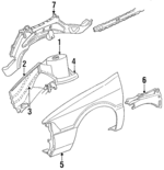4741222 - Body: Apron Assembly for Mopar Image