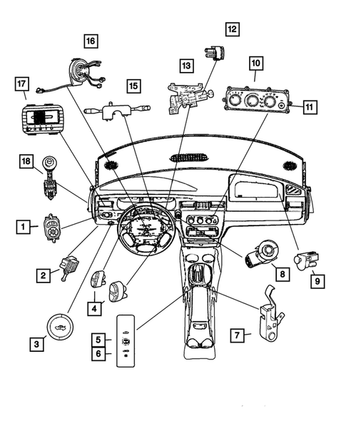 Switches for 2004 Chrysler Sebring #0