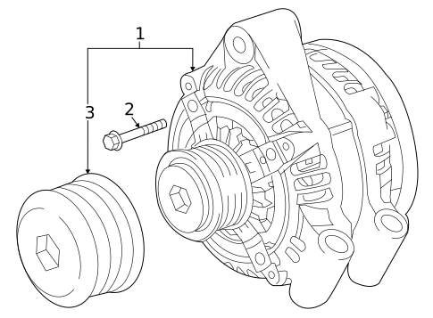 Alternator for 2023 Land Rover Discovery #0