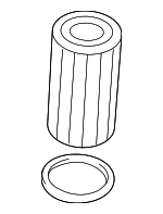 6D115562 - Engine: Filter Element for Volkswagen: Beetle, Eos, Golf, Golf R, GTI, Jetta, Passat, Rabbit Image