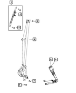 6509460AA - Restraints: Hex Nut for Mopar Image image