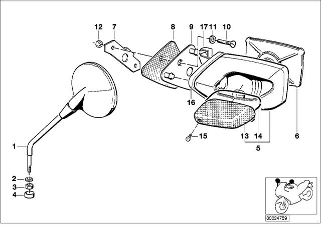 46631453292 - : Mounting Plate Right for BMW-Motorrad Image