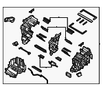 97205DS000 - : AC &amp; Heater Assembly for Hyundai Image