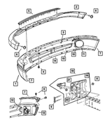 ZA17AXRAA - Frames and Bumpers: Front Bumper Fascia for Dodge: Ram 1500, Ram 2500, Ram 3500 Image