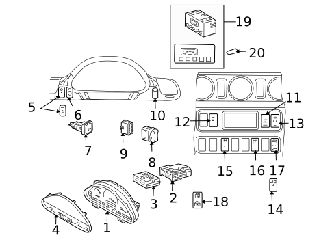 Instruments & Gauges for 2004 Dodge Sprinter 3500 #0