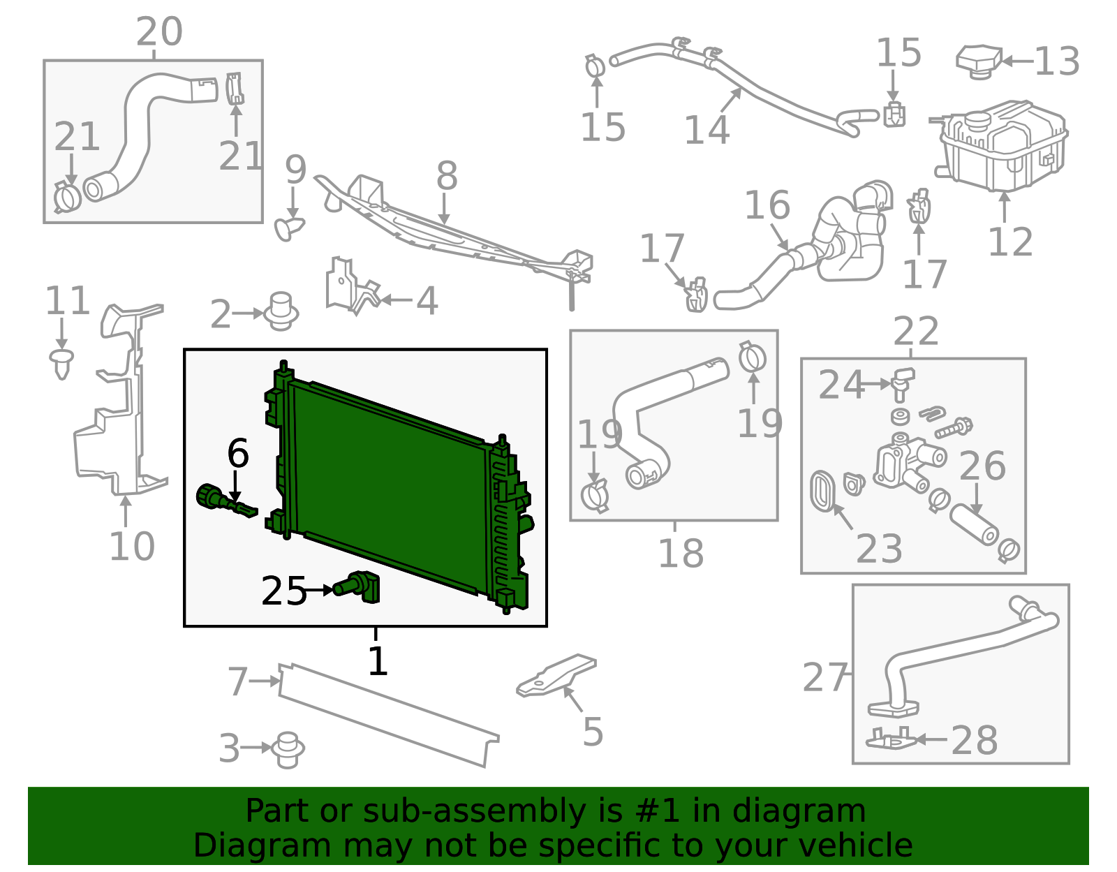Radiator - OEM Engine Cooling Core for GM | AutoNation Parts