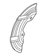 52008456AB - Brakes: Splash Shield for Dodge: Dakota, Durango Image