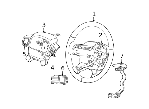 Steering Wheel & Trim for 2008 Jeep Grand Cherokee #0