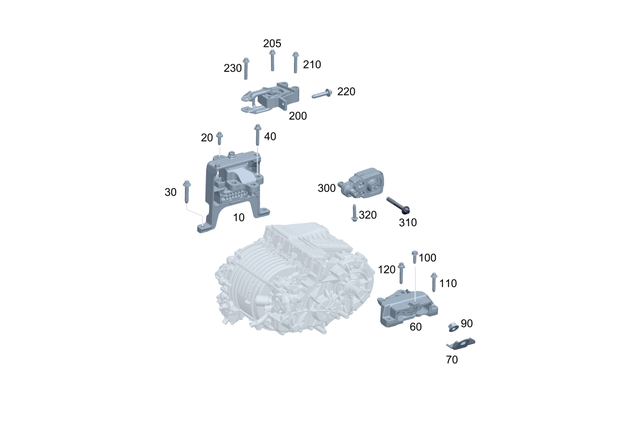 2432402800 - : Engine Stabilizer Mount for Mercedes-Benz Image