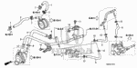 19508RRBA00 - Engine: HOSE, THROTTLE BODY IN. for Honda Image
