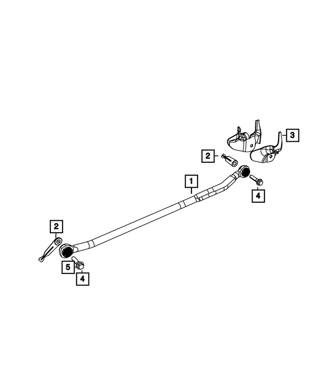 68492525AA - Front Suspension: Track Bar Bracket for Mopar Image image