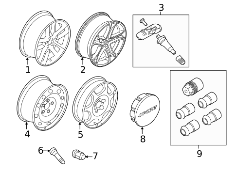 Wheel for 2012 Ford Edge #0