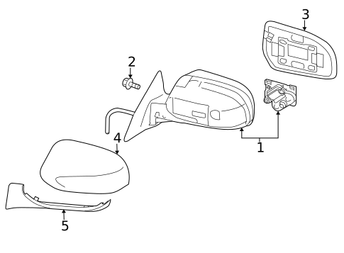 Outside Mirrors for 2010 Subaru Legacy #0