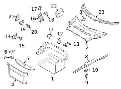Interior Trim - Front Structure for 2016 Porsche Boxster #0