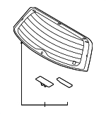 871101G210 - Body: Lift Gate Glass for Kia: Rio5 Image