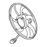 1K0959455FR - Cooling System: Fan &amp; Motor for Volkswagen: Beetle, CC, Eos, Golf, Golf R, GTI, Jetta, Passat, R32, Rabbit, Tiguan, Tiguan Limited Image