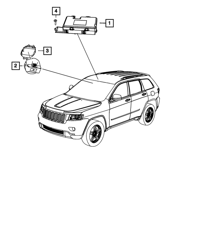 1EK24XXXAB - Electrical: Rain Sensor Cover for Mopar Image image