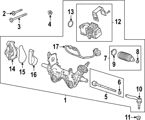 Steering Gear & Linkage for 2025 GMC Hummer EV SUV #0