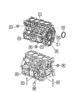 4892823AA - 2.0L Gas; Engine: Cylinder Block Oil Hole Plug for Mopar Image