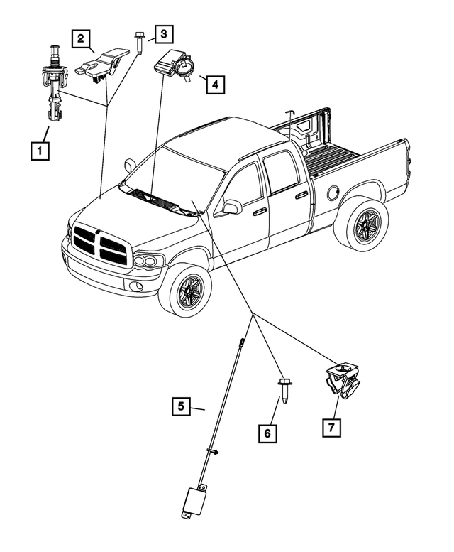 5026231AB - Electrical: Keyless Entry Antenna for Mopar Image
