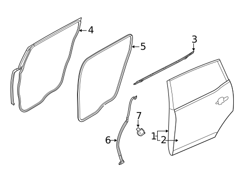 Door & Components for 2014 Lincoln MKT #0