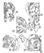 6505635AA - Frames and Bumpers: U Multi Thread Nut for Mopar Image