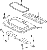 83200SS0000ZC - Body: Headliner for Honda: Prelude Image