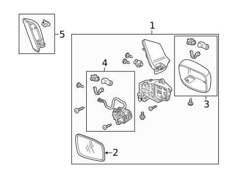 Outside Mirrors for 2008 Honda Odyssey #0