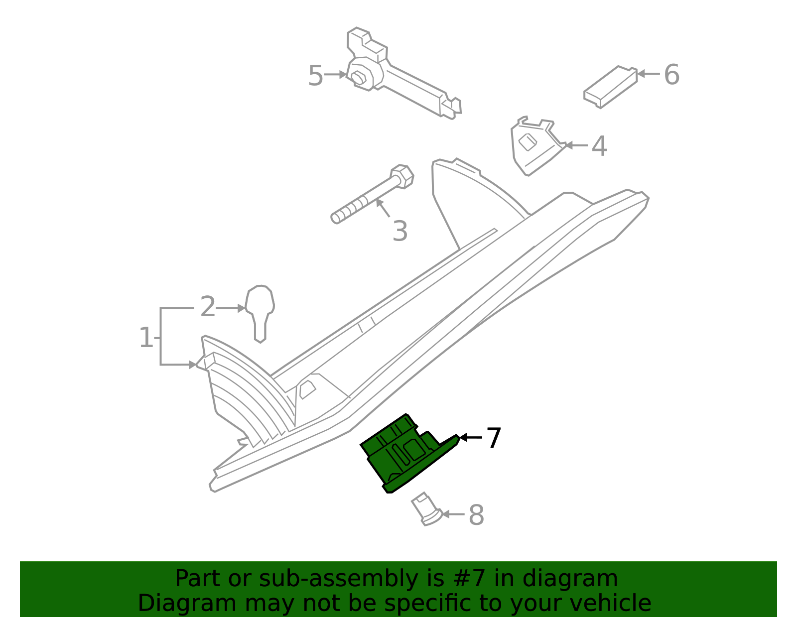 2019-2026 BMW Glove Box Latch 51-16-7-948-439 | AutoNationParts.com