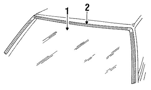 Glass - Windshield for 1993 Mercury Sable #0