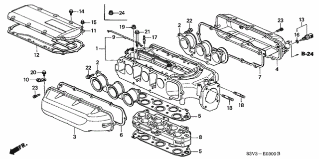 Intake Manifold (1) for 2002 Acura MDX #0