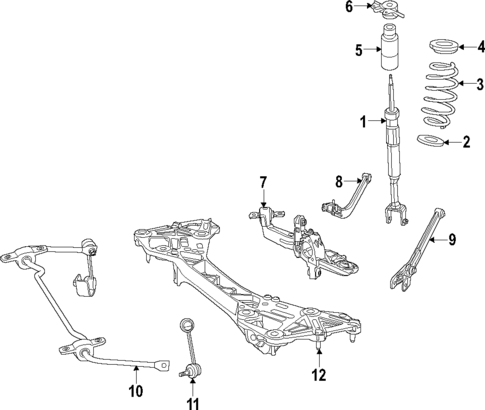 Rear Suspension for 2016 Dodge Dart #0