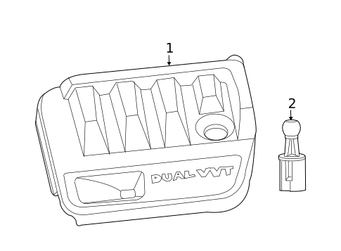 Engine Appearance Cover for 2010 Dodge Avenger #0