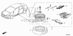 6421TT1A00 - Body/Air Conditioning: WHEEL KIT, TEMPORARY for Honda Image