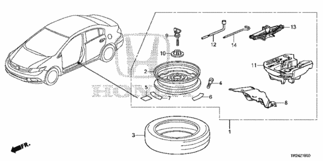 Temporary Wheel Kit for 2013 Honda Civic #0