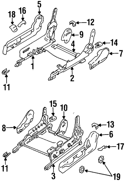Tracks & Components for 1997 Dodge Avenger #0