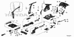 17525SAA003 - Body/Air Conditioning: BOLT-WASHER (10X45) for Honda Image