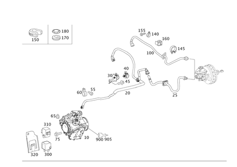 Vacuum System for 2012 Mercedes-Benz S400 #0